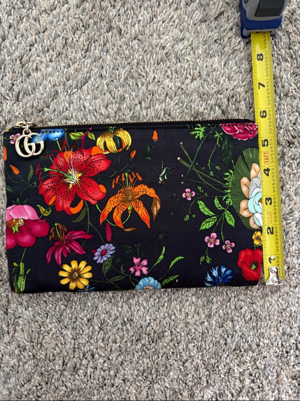 Gucci Black Floral Accessories Bag - NEW (w/o tags) - Picture 9 of 9